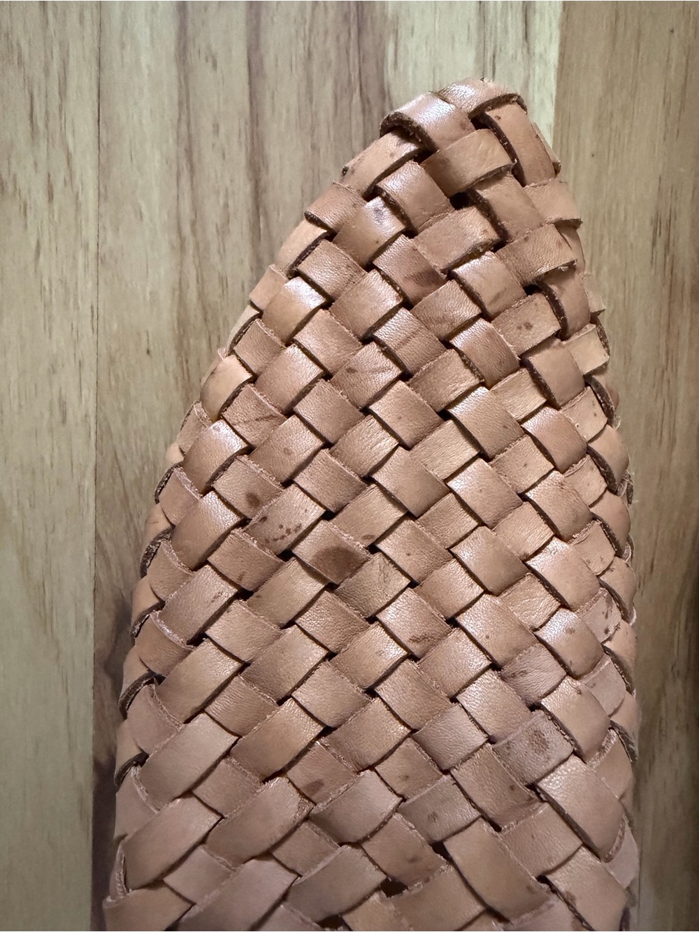 St. Agni Woven Mules in Natural Leather - Picture 6 of 7